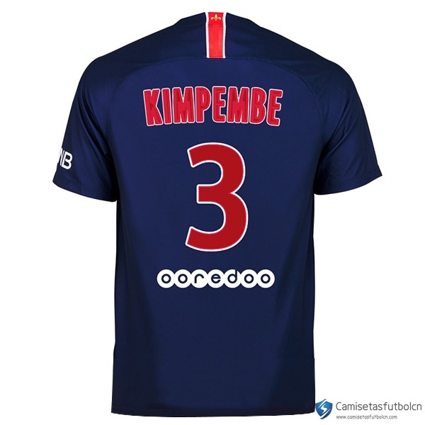 Camiseta Paris Saint Germain Primera equipo Kimpembe 2018-19 Azul